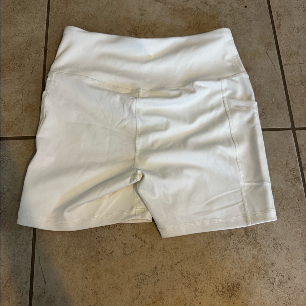 Women's Classic White Bike Shorts